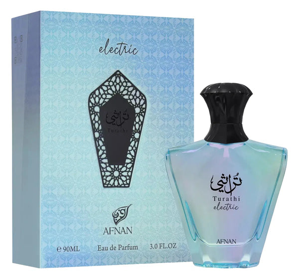 Afnan Turathi Electric Unisex Eau de Parfum, 3.0 Fl. Oz