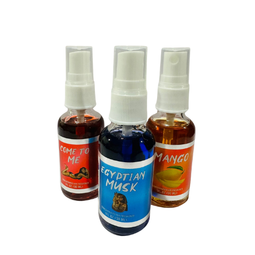 BluntBlack Car Air Freshner Spray, Assorted Fragrances 3 Pack