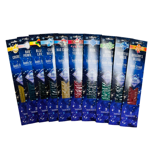 The Dipper 11inch Double Strength Assorted Incense 10 Packs