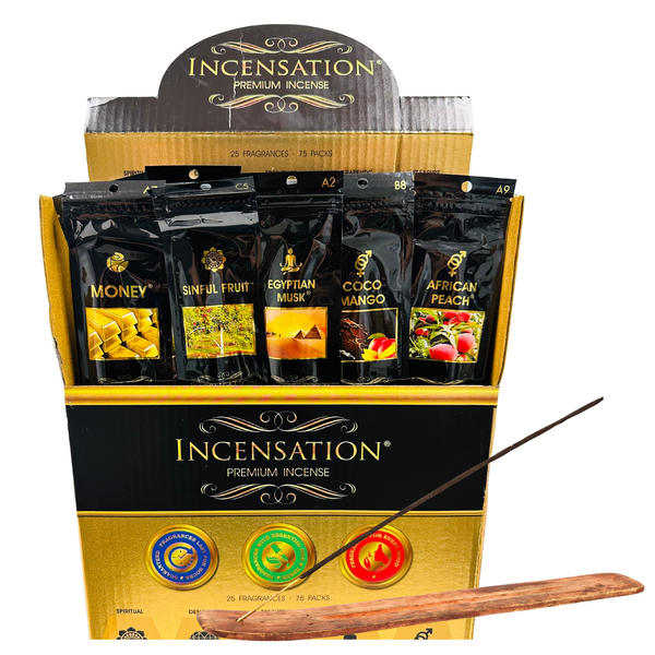 Incensation Premium Incense Sticks, Pack of 75