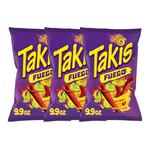 Takis Feugo Tortilla Chips 9.9 Oz (Pack of 3)