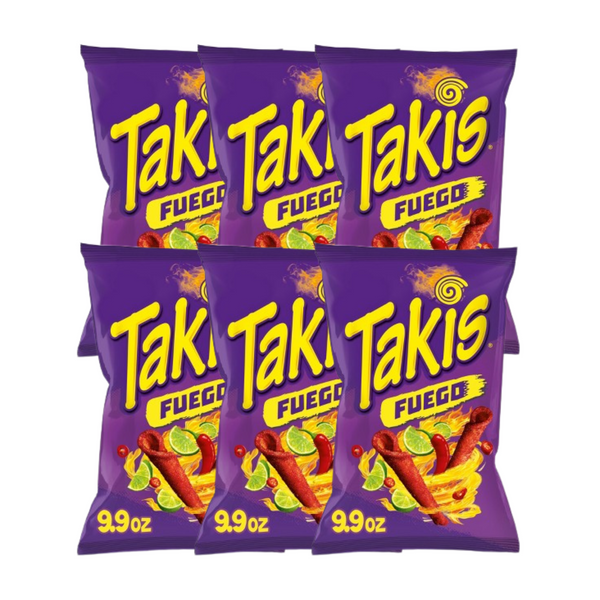 Takis Feugo Tortilla Chips 9.9 Oz (Pack of 6)