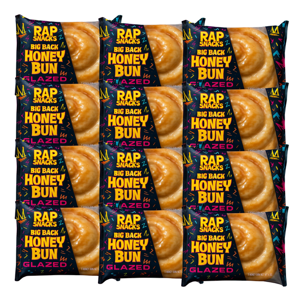 Rap Jumbo Honey Bun, Glazed Flavor, 4 oz (pack of 12)
