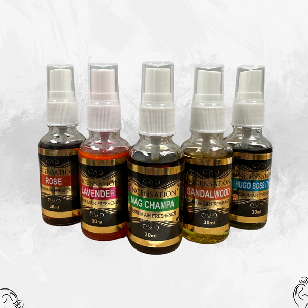 Incensation Premium Air Freshener Spray,5 Assorted/Random Fragrances